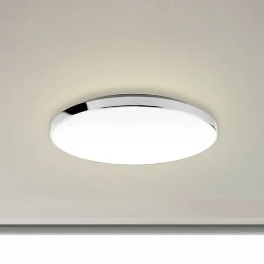 Gyors szállítás LED mennyezeti lámpa 3351216 króm/fehér, Ø 35,5 cm, 4000 K, IP44