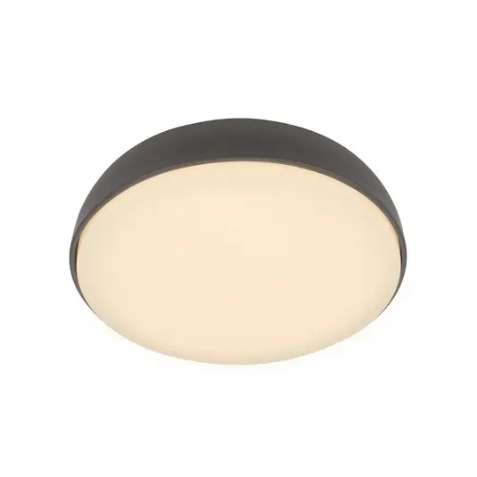 Expressz szállítás LED mennyezeti világítás Nikan, antracit, Ø 28,5 cm, 3000 K
