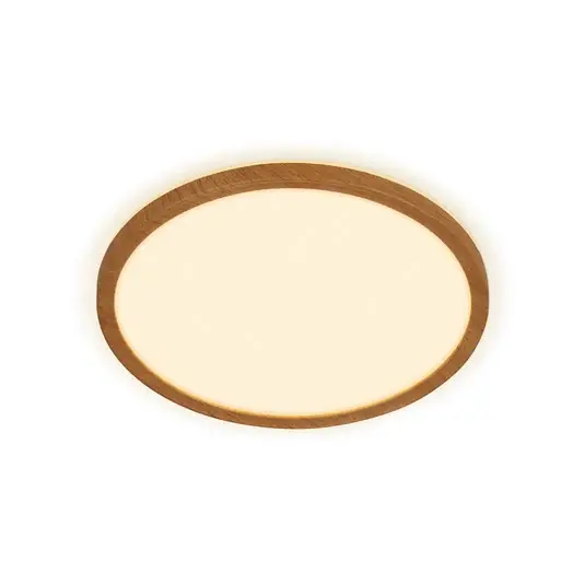 LED mennyezeti világítás Tava Wood, Ø 29 cm, műanyag, 3000 K Csak ma