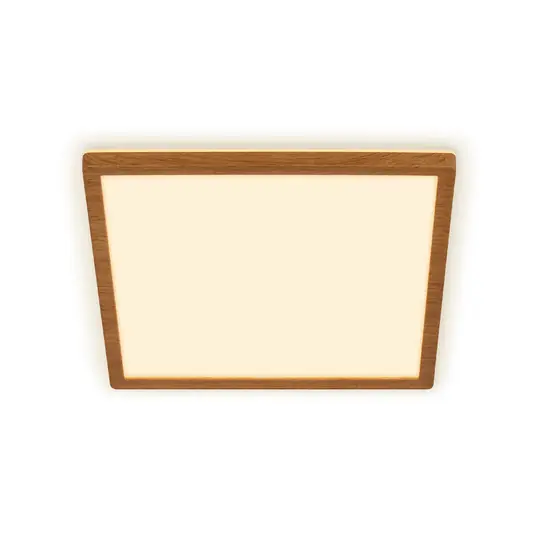 LED mennyezeti világítás Tava Wood, 29 x 29 cm, műanyag, 3000 K Újdonság