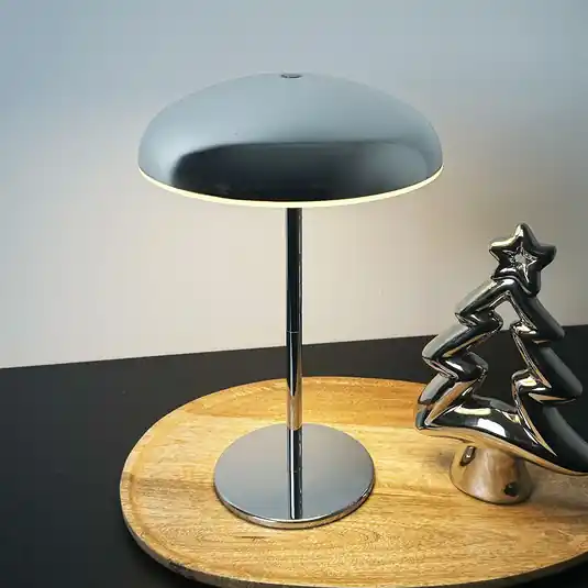 Ajánlat LED tölthető asztali világítás Brilo unplugged Caxa 30 cm, króm