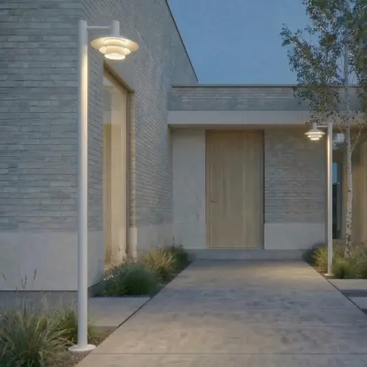 Népszerű Lucande Montaro LED kültéri világítás, fehér, 220 cm, IP54