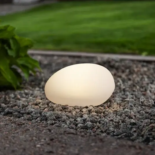GLOBY LED napelemes világítás, fehér, 24,5 cm, műanyag, IP44 Biztonságos fizetés