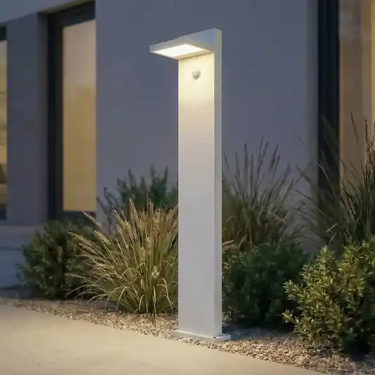 Akció Lucande Silvan LED ösvény világítás, fehér, 100 cm, érzékelővel, IP54