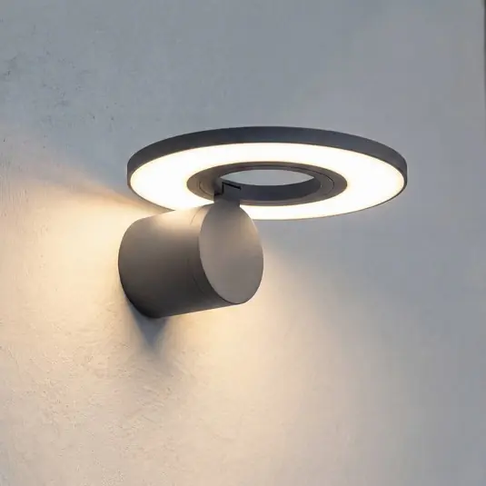 Arcchio LED kültéri fali világítás Tovio, antracit, forgatható Legjobb ár