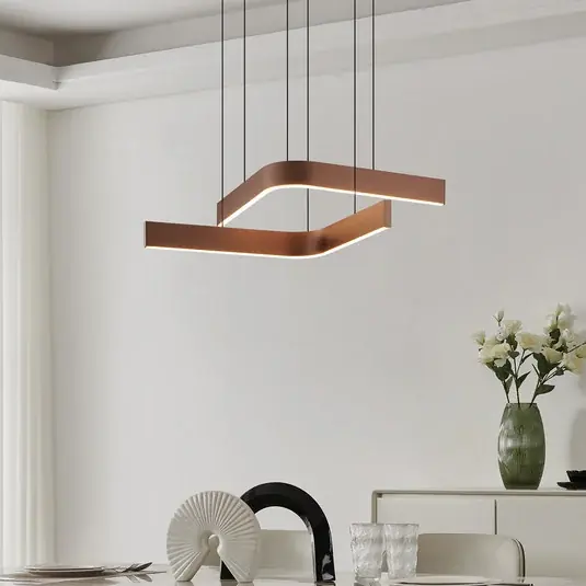 Árcsökkenés LED lógó világítás Folcino-Z, bronz színű, 64 cm, CCT