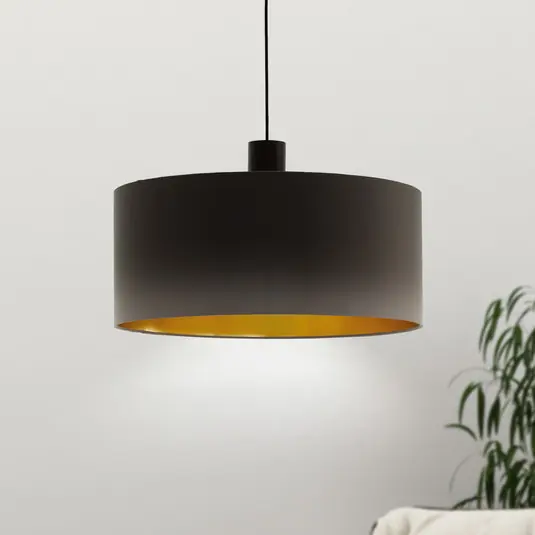 Gyors kiszállítás Concessa függő lámpa cappuccino / arany Ø 53 cm