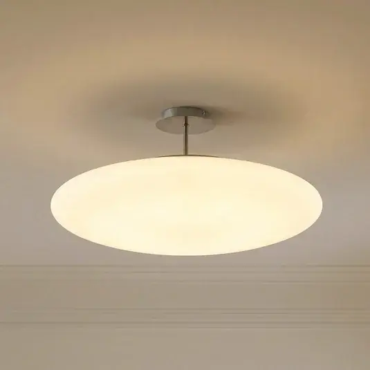 Lindby LED mennyezeti világítás Gunda, fehér, üveg, Ø 48 cm, dimmelhető Gyors kiszállítás