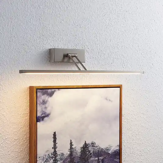 Lucande Thibaud LED kép világítás, nikkel, 51,4 cm Árcsökkenés