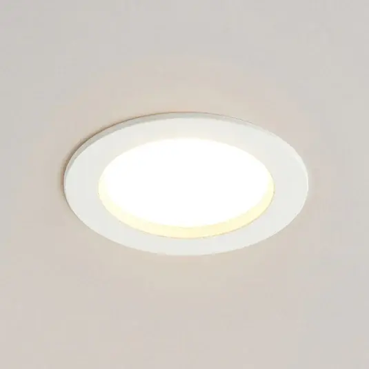 Arcchio LED-es süllyesztett lámpa Milaine, Ø 10 cm, fehér, fényerőszabályozó Vásárlói kedvenc