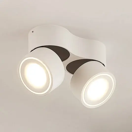 Arcchio LED mennyezeti spotlámpa Rotari, fehér, 2 izzós, 2270 lm Szezonális akció
