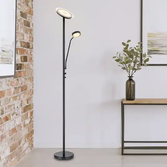 Ernst LED álló lámpa kihajtható karral, fekete Korlátozott ajánlat