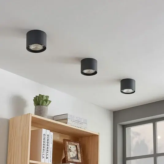 Biztonságos vásárlás Arcchio mennyezeti spotlámpa Mabel, Ø 12 cm, szürke, fém, GU10