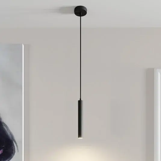 Outlet Arcchio LED-es függőlámpa Franka, 1 lámpa, Ø 4 cm, fekete