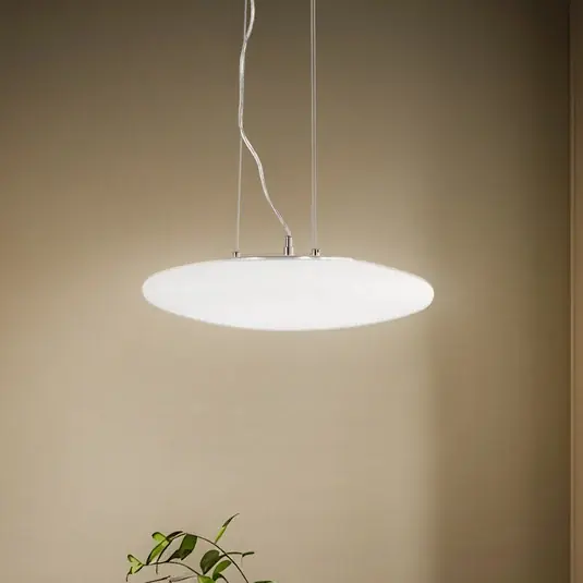 Lindby LED lógó világítás Gunda, fehér, üveg, Ø 47 cm, dimmelhető Szuper ajánlat