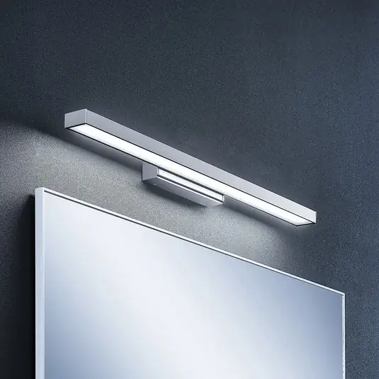 Expressz kézbesítés Lindby LED-es tükörvilágítás Alenia, 60 cm, króm, alumínium, IP44