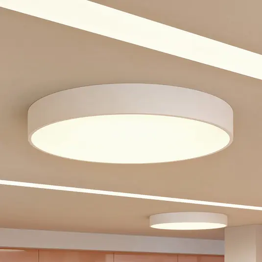 Arcchio LED mennyezeti lámpa Noabelle, Ø 80 cm, fehér, fém Prémium