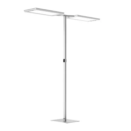 Árcsökkenés LED állólámpa Yara.double 4 000 K, BT, LTX, ezüst