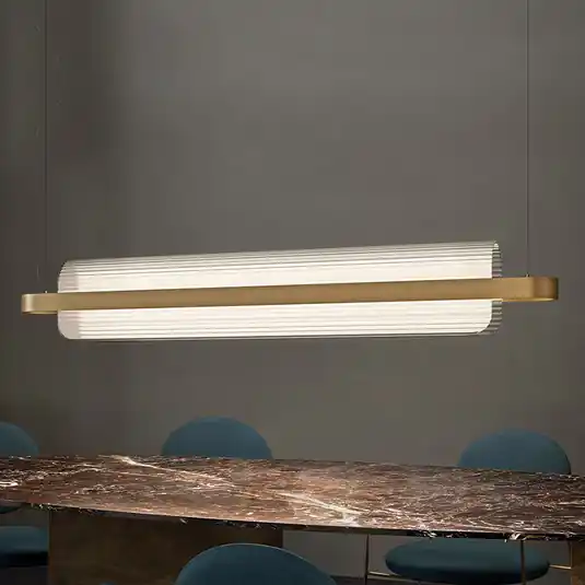 Biztonságos fizetés kdln LED lógó világítás Nami, sárgaréz színű, hosszúság 150 cm