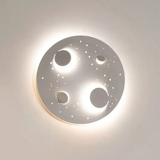 Gyors kiszállítás Knikerboker Buchi LED fali lámpa Ø 40 cm fehér