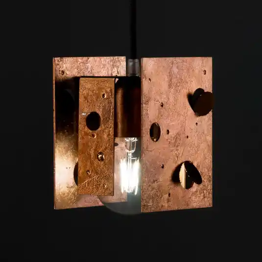 Knikerboker Buchi függő lámpa13x11x16,5 réz Gyors kiszállítás