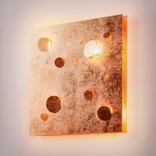 Knikerboker Buchi fali lámpa 60x60 cm levélréz Kiárusítás