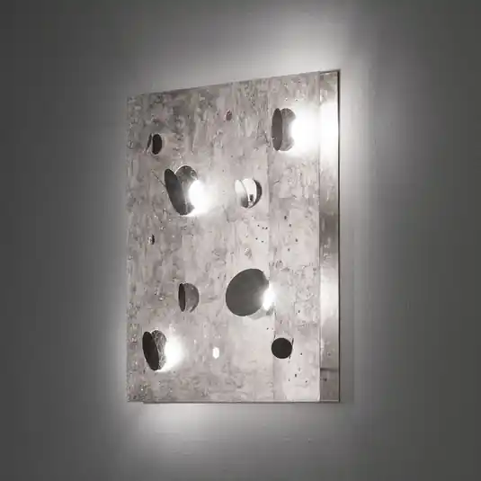 Kedvezményes ár Knikerboker Buchi fali lámpa 60x60cm ezüstfólia
