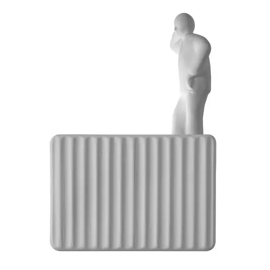 Expressz szállítás Karman Umarell dísz figura, 15 cm magas, gondolk.