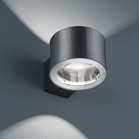 Népszerű BANKAMP Impulse LED fali lámpa antracit
