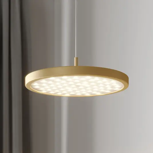 Azonnal elérhető Quitani LED-es függőlámpa Gion, 1 lámpás, fehér/réz