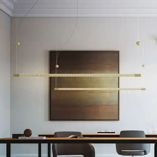 Népszerű Rotaliana Squiggle H9 LED lógó lámpa arany 176 cm