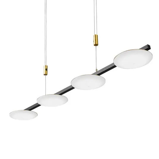 BANKAMP Pure Up LED-es függőlámpa, négy lámpával Kiárusítás