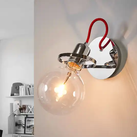 Szuper akció Designer fali lámpa Radio króm