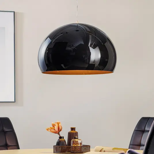 Kartell FL/Y - LED függő lámpa, fényes fekete Gyors szállítás