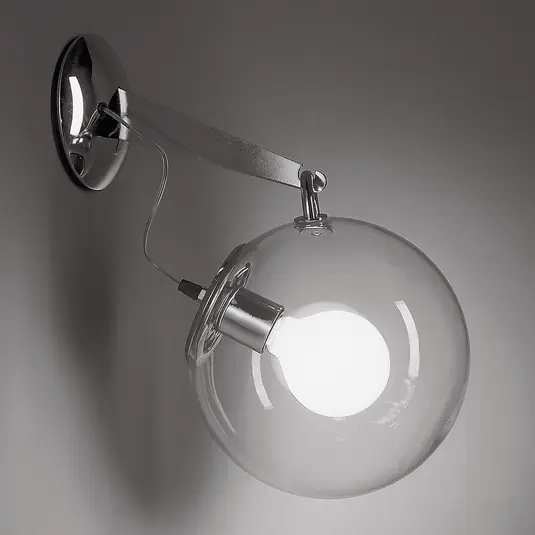 Artemide Miconos üveg fali lámpa, króm Szuper ajánlat