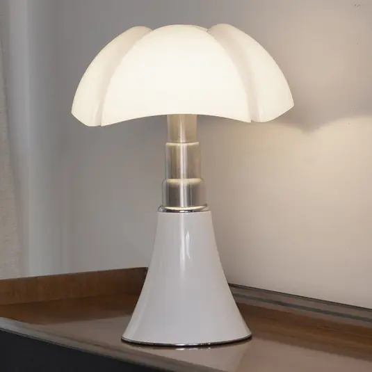 Biztonságos fizetés Martinelli Luce Pipistrello Med asztali lámpa, fényerőszabályozóval, fehér