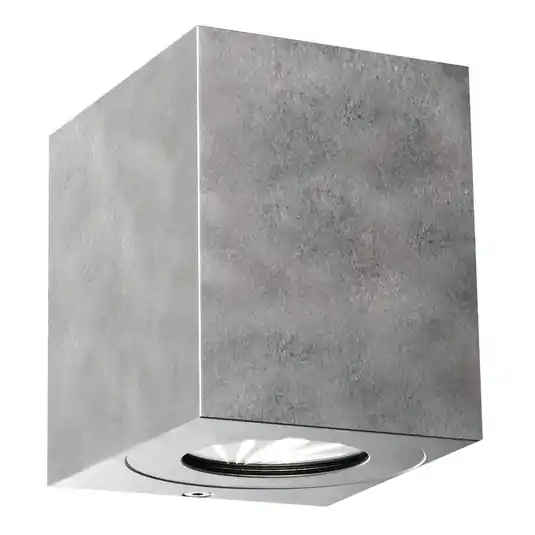 Prémium LED kültéri falilámpa Canto Kubi 2, 10 cm, galvanizált