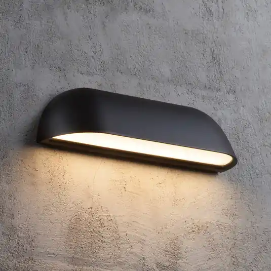 Biztonságos fizetés LED kültéri fali lámpa Front 26, fekete