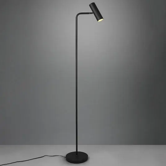 Végkiárusítás Marley állólámpa, fekete, magasság 151 cm, fém