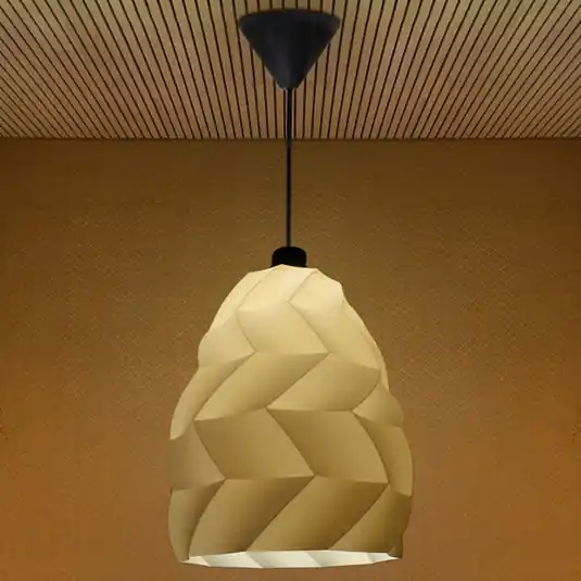 Függő lámpa Kokon, bézs Outlet