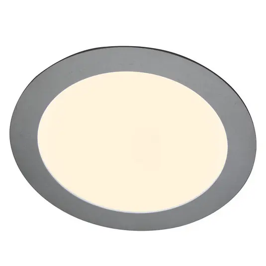 Akciós ár Justus LED süllyesztett panel, Ø 14,5 cm, ezüst, IP44