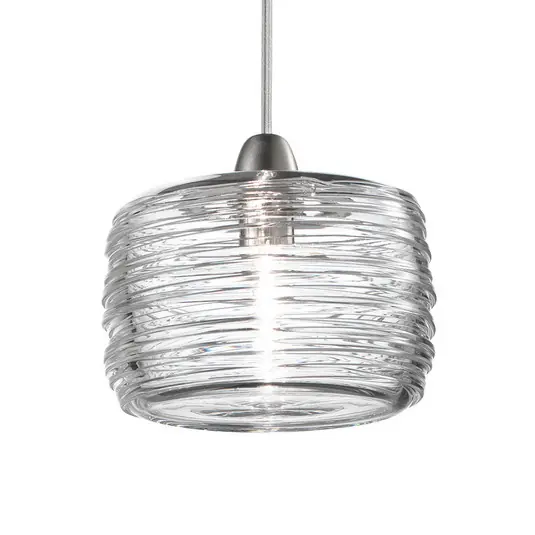 Kiárusítás LED függő lámpa Damasco átlátszó Ø 12 cm