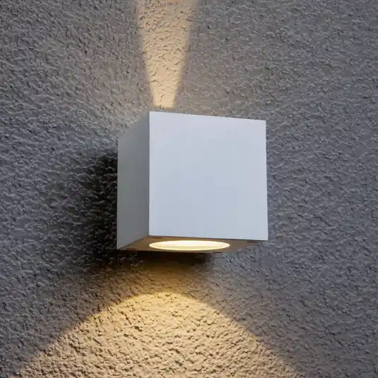 Vedd meg most Lucande LED kültéri fali lámpa Jarno, fehér, fém, 9cm