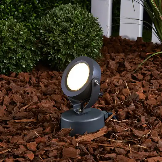Lucande LED kültéri spotlámpa Gavin, 33 cm, antracit, alumínium Bestseller