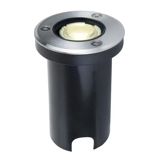 Vedd meg online Lucande LED padlóba süllyesztett spotlámpá Kenan, Ø 7cm, rozsdamentes acél, IP67