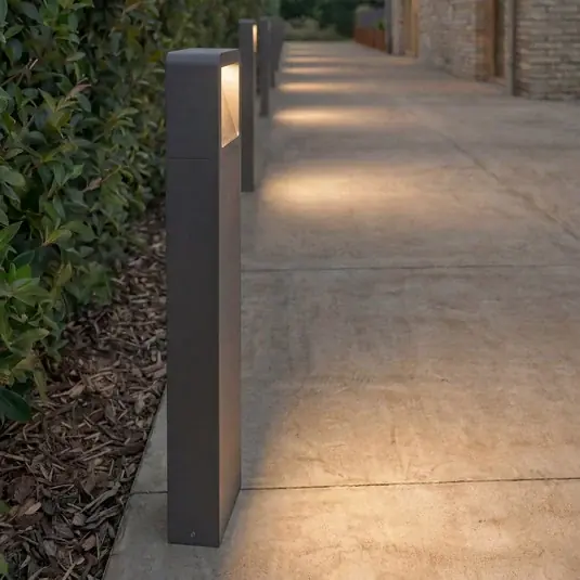 Lucande LED ösvény világítás Leya, 65 cm, antracit, fém, IP54 Vásárlói kedvenc