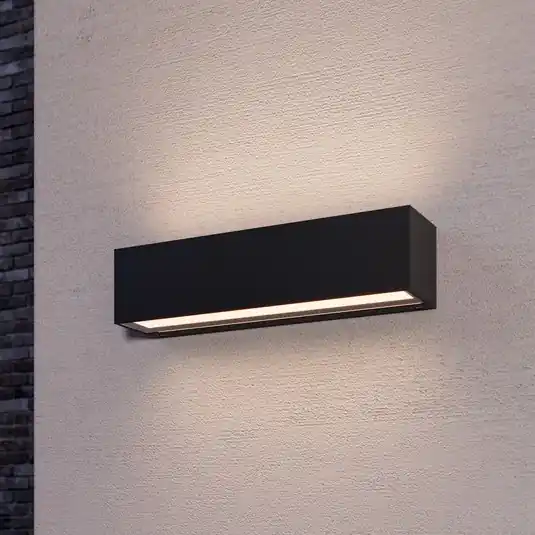 Kedvezmény Lucande LED fali világítás Lengo, 25 cm, antracit, felfelé/lefelé 3000 K