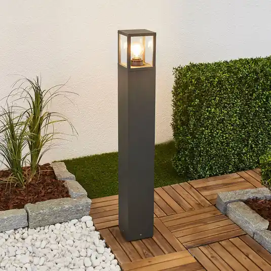 Népszerű Lucande Klemens ösvény világítás, 90 cm, antracit, fém, E27