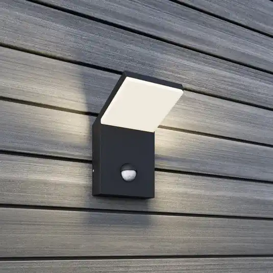LED kültéri fali lámpa Nevio, fém, antracit, szenzoros Árcsökkenés