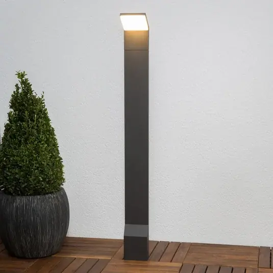 Lucande LED-es útvilágító lámpa Nevio, antracit, fém, 100 cm Azonnal elérhető